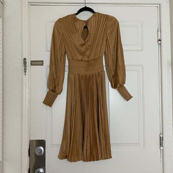 A.L.C. Leah II Mini Dress in Toffee Brown Size 0 - Picture 8 of 11